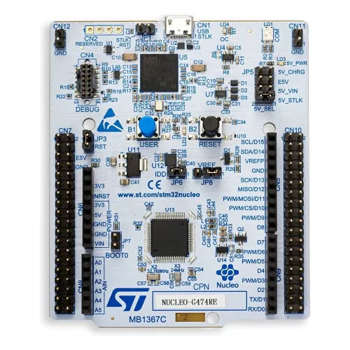 STMicro NUCLEO-G474RE STM32 Nucleo-64 development board with STM32G474RE MCU, supports Arduino and S, 1개