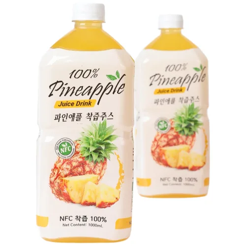 물한방울 넣지 않은 파인애플 착즙 주스 100프로 1000ml, 2개, 1L