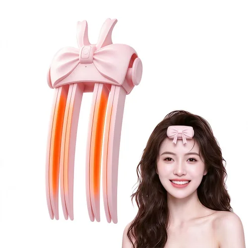 MELKOS 무선 휴대용 뿌리볼륨 집게 미니 전동 헤어 열펌 집게 뿌리볼륨