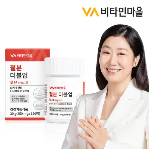 철분 더블업 미니 정제형 철분제 1박스 120정 4개월분