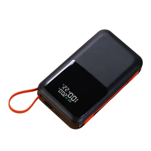 노트북 보조배터리 66W 초고속충전 30000mAh C타입 경량 휴대용 내장 케이블, 애비스 블랙