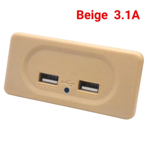 3.1A 듀얼 USB 차량용 충전기 소켓 12V 오토바이 자동 트럭 ATV RV 버스 전원 어댑터 콘센트 LED 빛