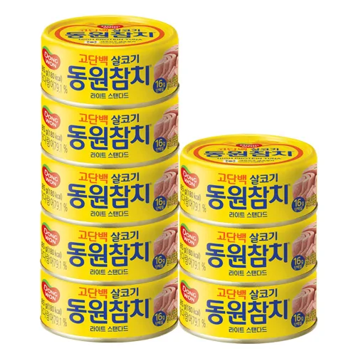 동원참치 라이트 스탠다드, 85g, 8개