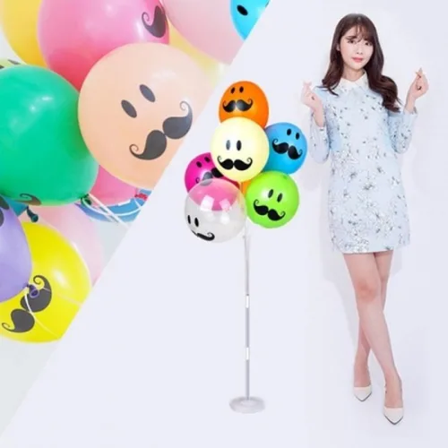 홈파티 스마일 장식용품 풍선꽂이 130cm 파티용품 기념일풍선 깜짝 꾸미기 파티 생일