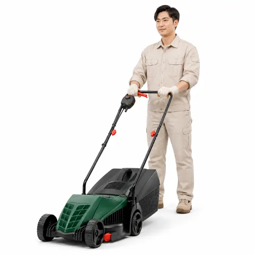 KC인증 1000W 전동 잔디깍기 전기잔디깍기 원예용 잔디깍이 기계, 1개