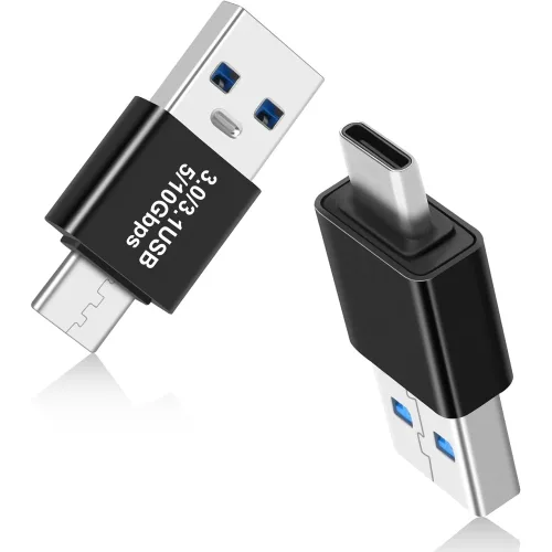 USB 3.0/3.1 수-USB-C 수 어댑터, OTG 3.0/3.1 USB-A to Type-C 어댑터, 초고속 데이터 전송 Gen2 10Gbps 지원, USB-C 연결