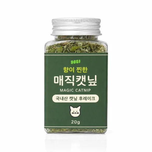3651 향이 찐한 농약없는 국내산 매직캣닢, 1개, 20g, 후레이크