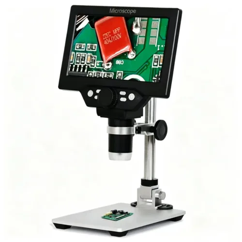 고화질 디지털 현미경 USB 전자현미경 LCD화면 탑재 확대경 PCB 수리용, 1개, 1200배