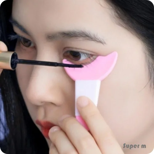 가이드 메이크업 가드 실리콘 템플릿 섀도우 화장도구 보조기 핑크 민트 화이트 아이라이너 마스카라 스텐실 눈화장 아이라인 속눈썹