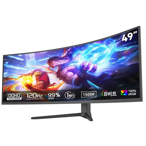 45인치 49인치 울트라와이드 커브드 게이밍 모니터 1500R, 5k, DQHD, 120hz, 5120*1440 165Hz, 32:9, 49inch 5120x1440 120Hz, 125cm