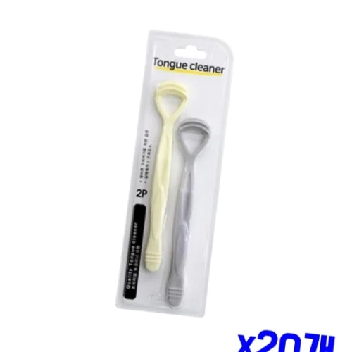 구조 혀크리너 O형 2중날 2P x20개 구강용품 구취예방 심플 간편