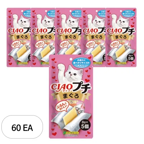 챠오츄르 고양이 쁘띠 파우치 간식 5p