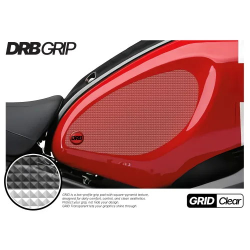 디알비그립 야마하 XSR900 16~21 그리드 투명 DRB GRIP 니그립패드