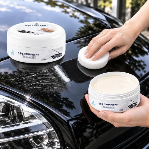 QOYO 자동차 스크래치 복원 왁스 차량용 흠집 제거 광택 크림 도장면 관리 120g, 120g, 1개