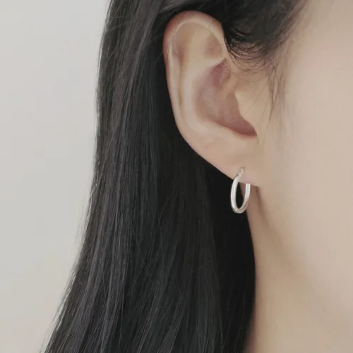 925실버 기본 링귀걸이 베이직 원터치귀걸이 심플 데일리이어링