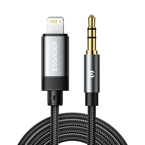 Essager 아이폰 라이트닝 8핀 to 3.5mm AUX 오디오 변환 케이블 일반형