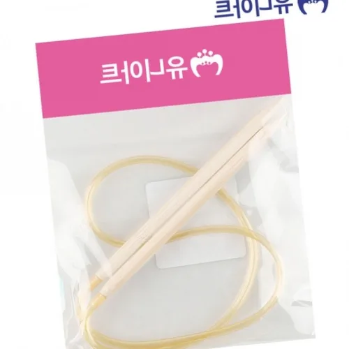 수예용 우드 대바늘 1400개 7mm 유니아트 고급 심플