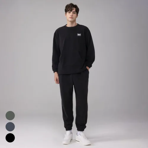 에버라스트 남자 플리스 트레이닝복 세트 러닝복 짐웨어