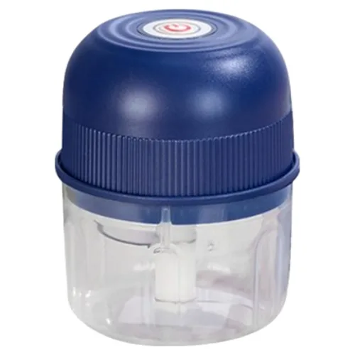 300ml 가정용 미니 전동 분쇄기 다기능 음식 갈기기, 파란색, 1개