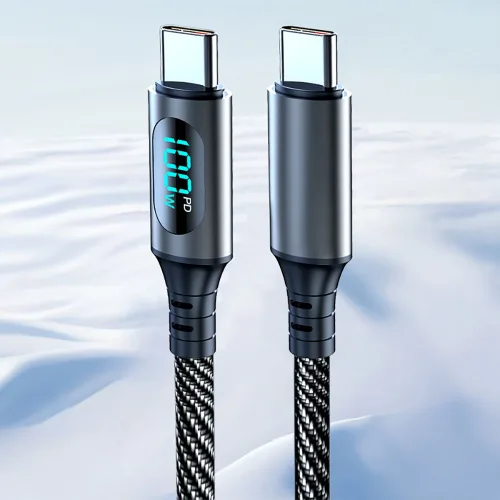 로라티오 LED 고속충전 케이블 USB AtoC CtoC 120W, 1개, CtoC (100W), 2m
