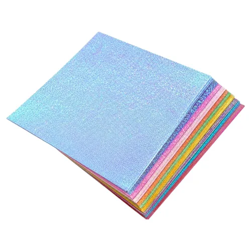 펜몽 반짝이 펄 색종이 10종 x 5p 세트, 1세트, 10색