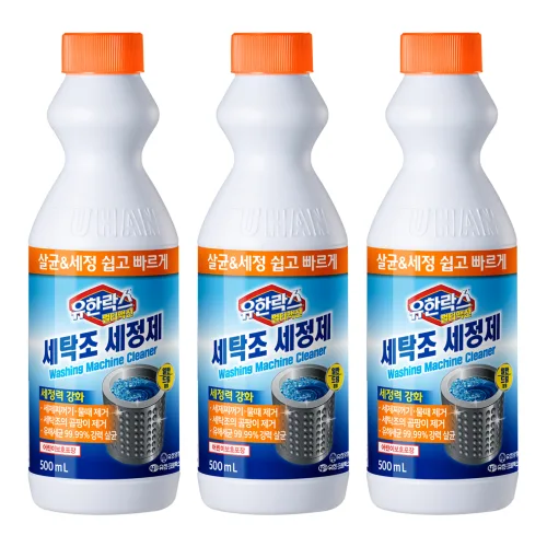 유한락스 멀티액션 세탁조 세정제, 500ml, 3개