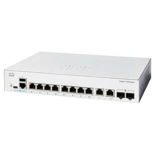 시스코 8포트 기가비트 관리형 스위치허브 2SFP, 1개, C1200-8T-E-2G